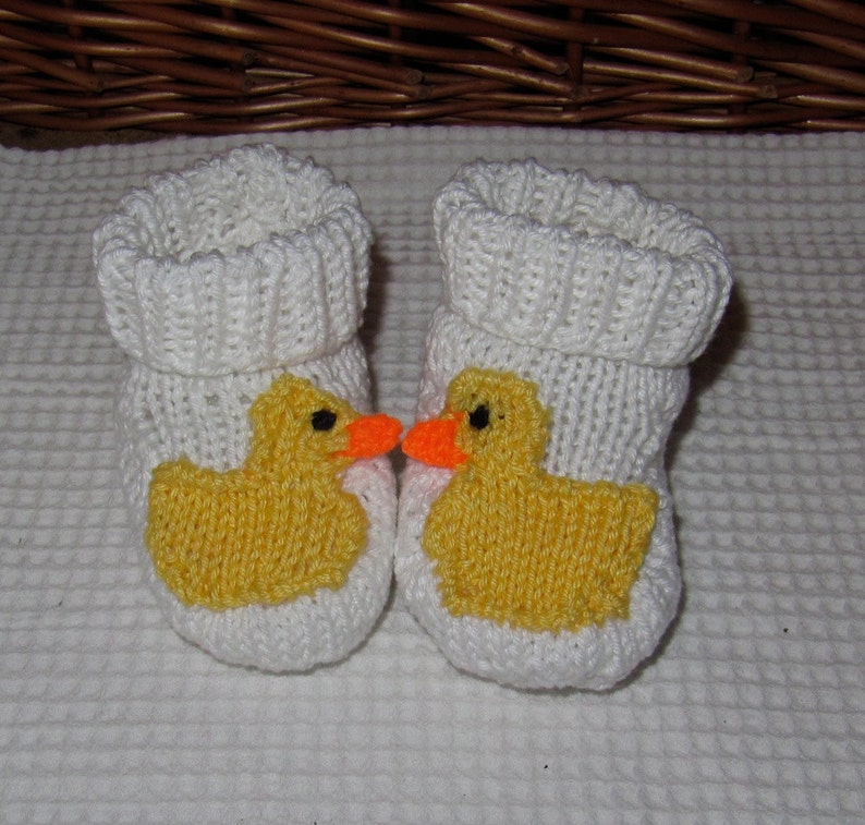 Instant Digital File pdf download knitting pattern madmonkeyknits Baby Duck Boots pdf knitting pattern image 4