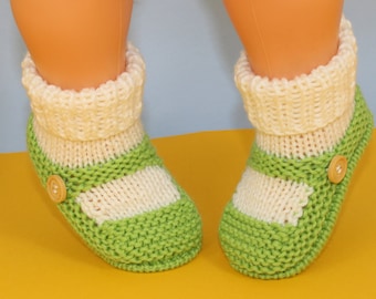 Sofortige digitale Datei pdf download Strickmuster - Baby One Button Sock and Slipper Booties pdf download Strickmuster