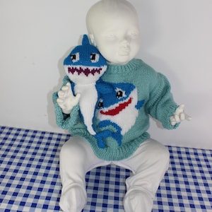 Sueter y juguete de tiburon grueso para bebes y ninos pequenos Etsy Mexico