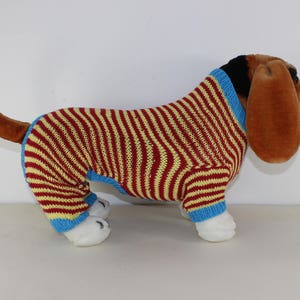 madmonkeyknits Dog Stripe Onesie knitting pattern pdf download Instant Digital File pdf knitting pattern image 3