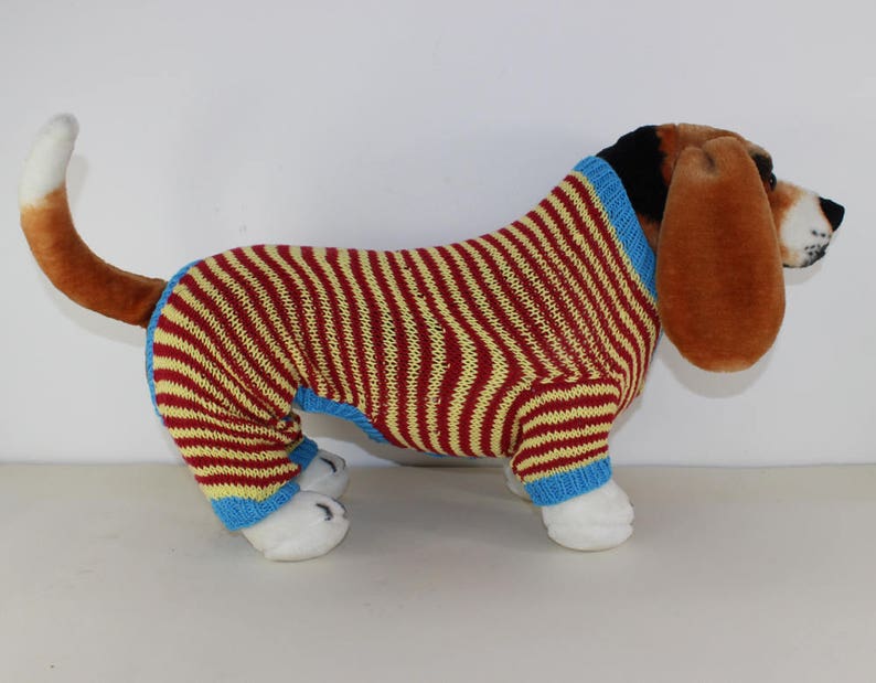 madmonkeyknits Dog Stripe Onesie knitting pattern pdf download Instant Digital File pdf knitting pattern image 3