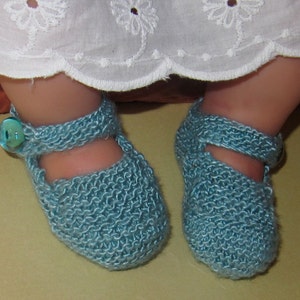Instant Digital File pdf download knitting pattern Baby High Front, High Back Shoes pdf download booties knitting pattern image 3