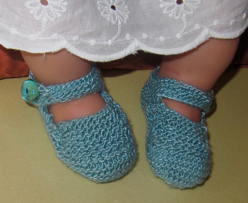 Instant Digital File pdf download knitting pattern Baby High Front, High Back Shoes pdf download booties knitting pattern image 3