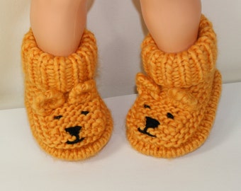 Instant Digital File pdf download Knitting pattern- Baby Teddy Bear Booties pdf download knitting pattern