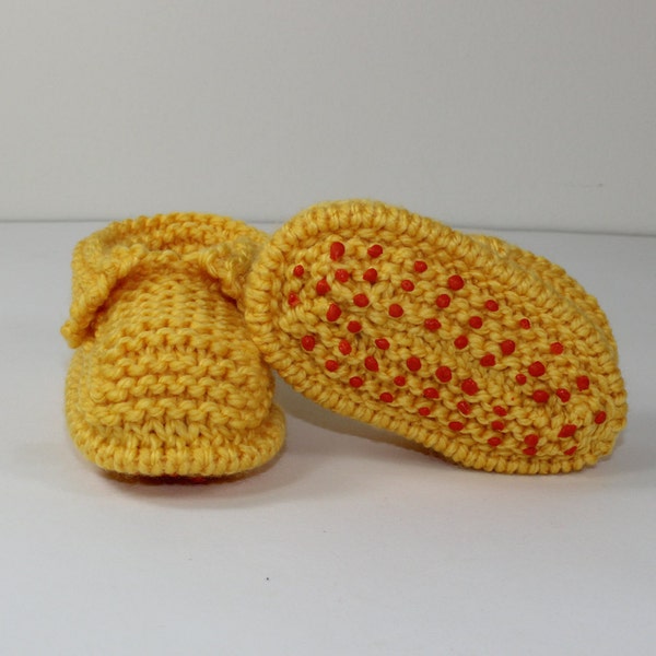 Instant Digital File pdf download knitting pattern- Toddler Chunky Slippers knitting pattern by madmonkeyknits