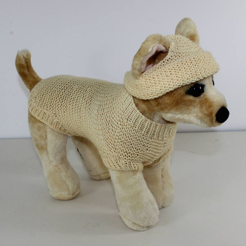madmonkeyknits Small Dog 4 Ply Coat and Beanie Hat knitting pattern pdf download Instant Digital File pdf knitting pattern image 3