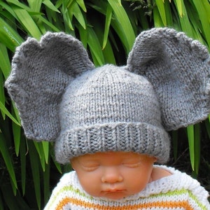 digitale pdf Datei Strickanleitung madmonkeyknits Baby Big Ears Elefanten Beanie Mütze pdf download Strickanleitung Bild 5