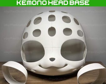 Kemono Fursuit Head + Eye Blanks  (3D Printed Base)