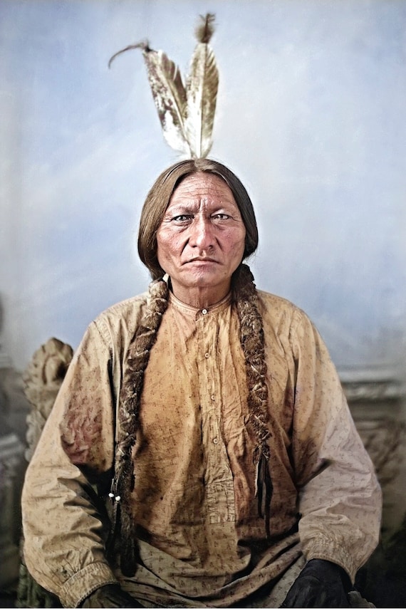 Chief Sitting Bull Warrior Native American Shirt Chief Sitting Bull Warrior Native American Shirt