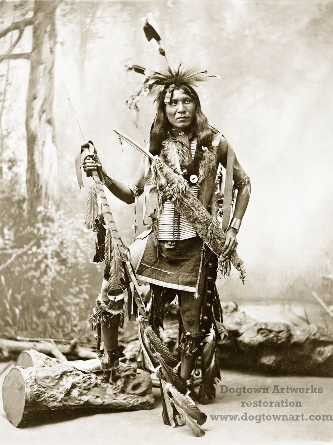 Lakota Sioux Warrior Photograph, Chief Eagle Shirt, Native American Art ...