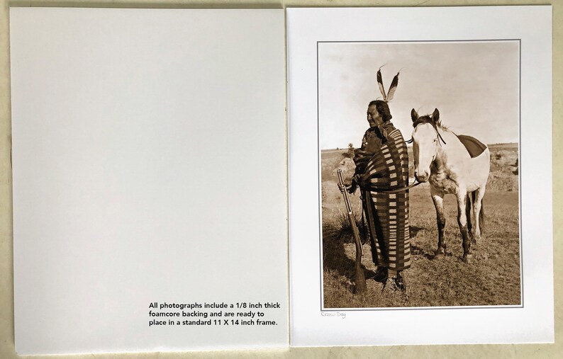 Nespelem Man, Professionally Restored Large Photograph of Vintage Native American Indian Nespelem Tribe Warrior Chief image 5