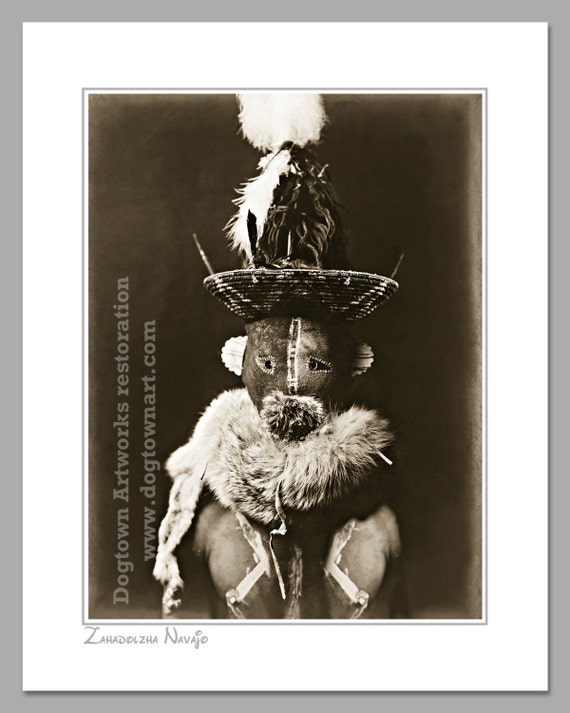 Zahadolzha Navajo, Professionally Restored Large Photograph of