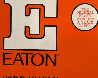 Eaton's Corrasable Typewriter Paper 25% Cotton Fibre Fiber Content With Box - Approx. 70 Sheets 8 1/2 x 11 Inches 36-416-10