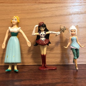 U Pick Cake Topper 1993 Rubber Thumbelina Rubber OR Sailor Moon 1995 Chap Mei OR Disney Fairy Periwinkle Plastic PCV Figurines