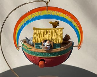 Vintage 1990s 1991 Hallmark Keepsake Ornament Noah's Ark