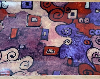 Vintage Barcelona Ceramic Trinket Dish Antoni Gaudi Trencadis Inspired Biomorphic Design Approx. 7.75" x 5"
