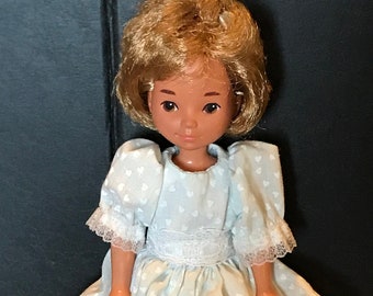 Vintage 1980s TCFC Pretty Girl 8" Doll - Those Characters from Cleveland  Light Mint Green Party Dress with Bloomers Approx. 8"   IL