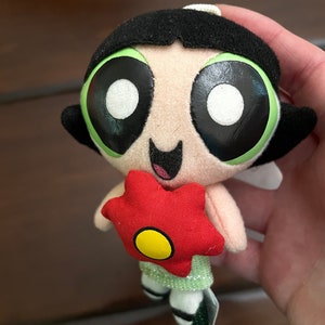 Vintage 2000 Power Puff Girls Buttercup Green Cartoon Neckwork