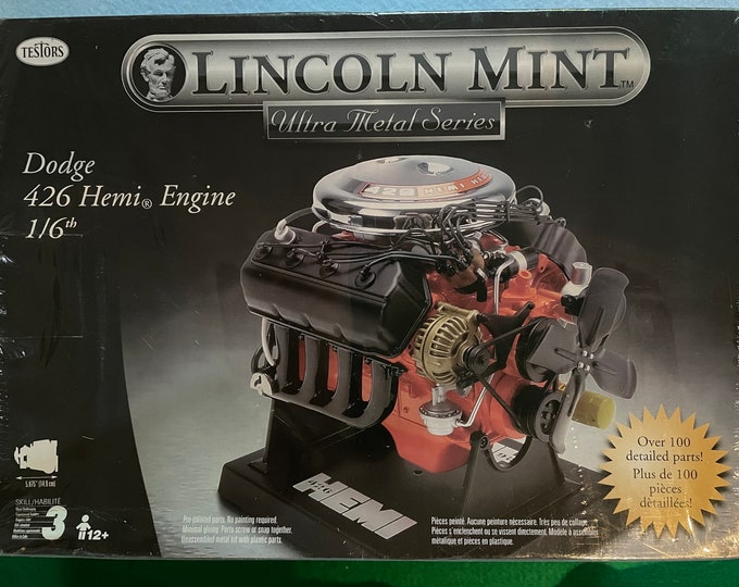 Testors Lincoln Mint Ultra Metal Series Dodge 426 Hemi Engine Etsy