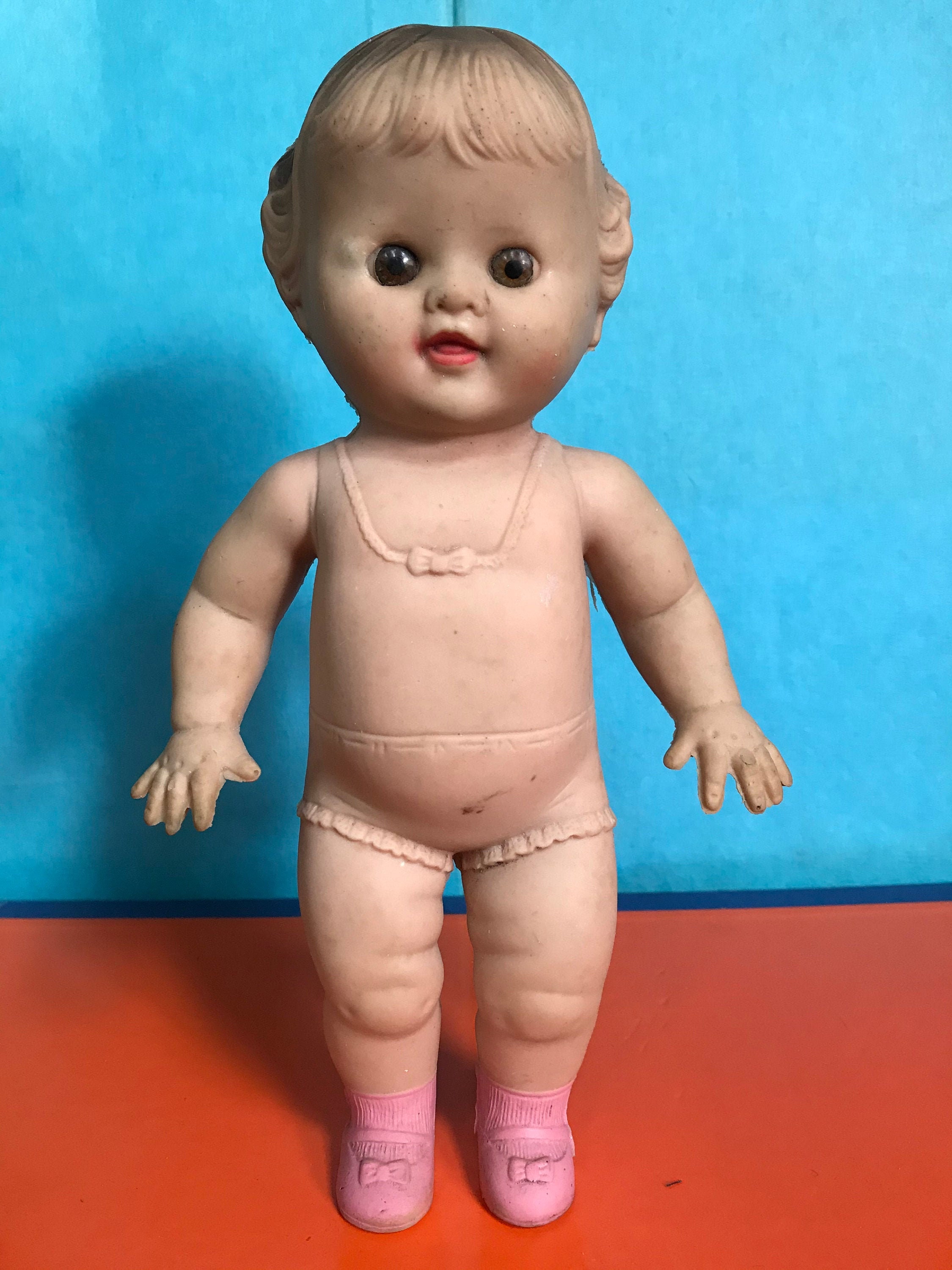 Vintage 1950s Girl Tod-l-dee 10 Doll Sun Rubber - Etsy