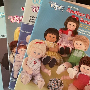 U Pick Vintage 1980s Miss Martha Originals Booklets - Soft Sculpture Dolls and Clothing Issues P111 P330 P444 P505