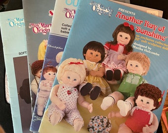 U Pick Vintage 1980s Miss Martha Originals Booklets - Soft Sculpture Dolls and Clothing Issues P111 P330 P444 P505