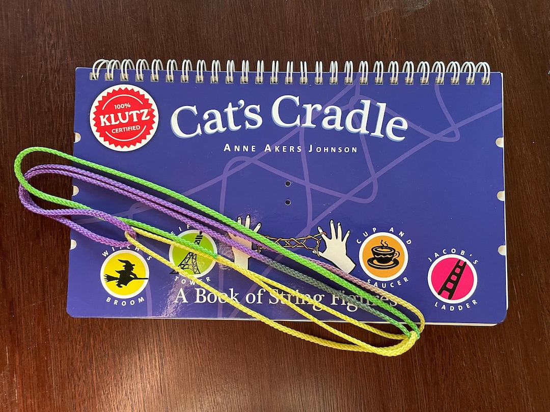 String Figure Book Vintage 1990s Klutz Cat's Cradle Book of String Figures Anne Akers ...