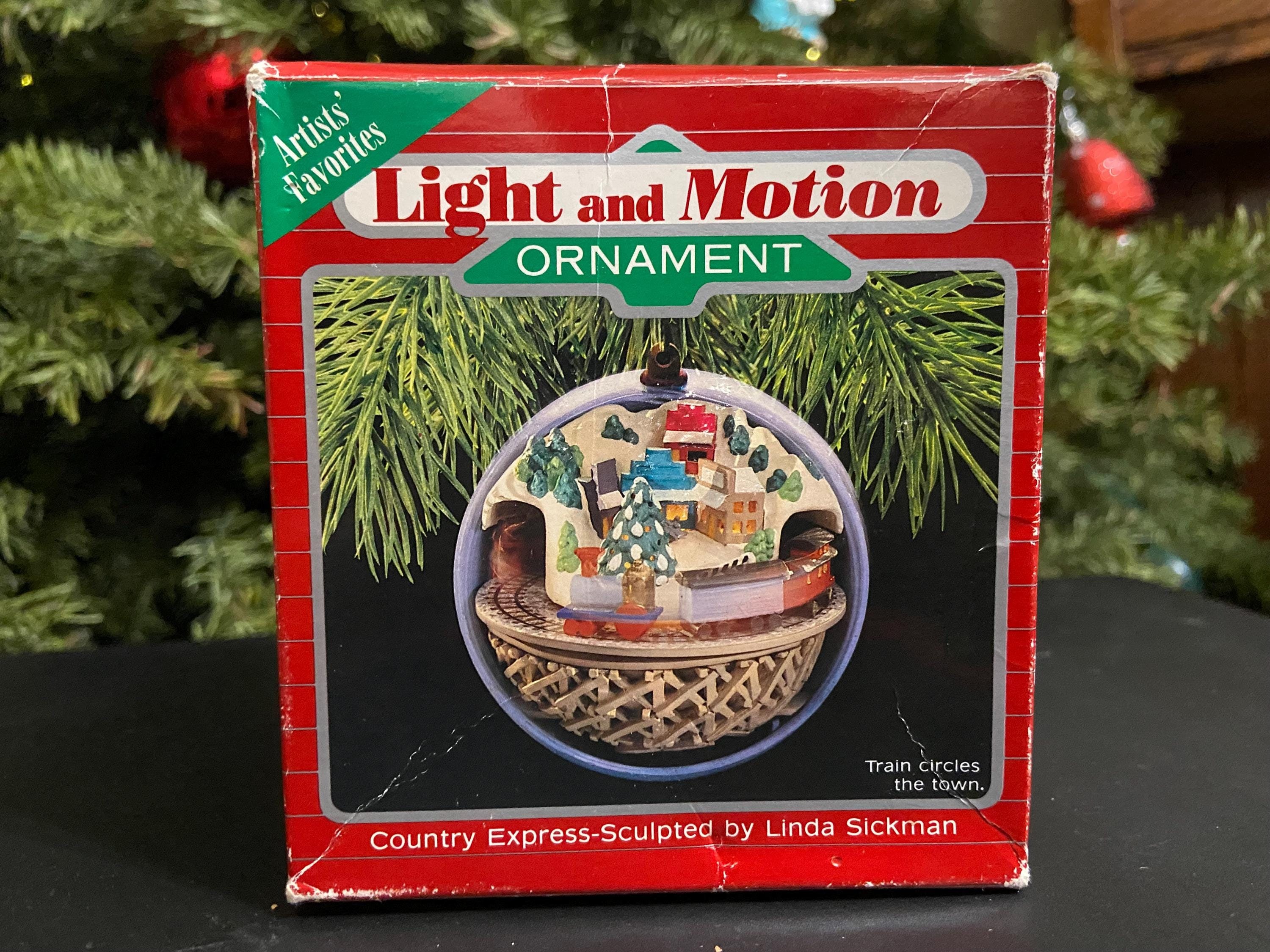 Vintage Hallmark Keepsake Ornament 1988 1980s Light and Motion