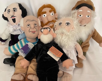 U Pick Little Thinkers Unemployed Philosophers Guild Doll Vincent Van Gogh Shakespeare Picasso Leonardo da Vinci Socrates Sigmund Freud