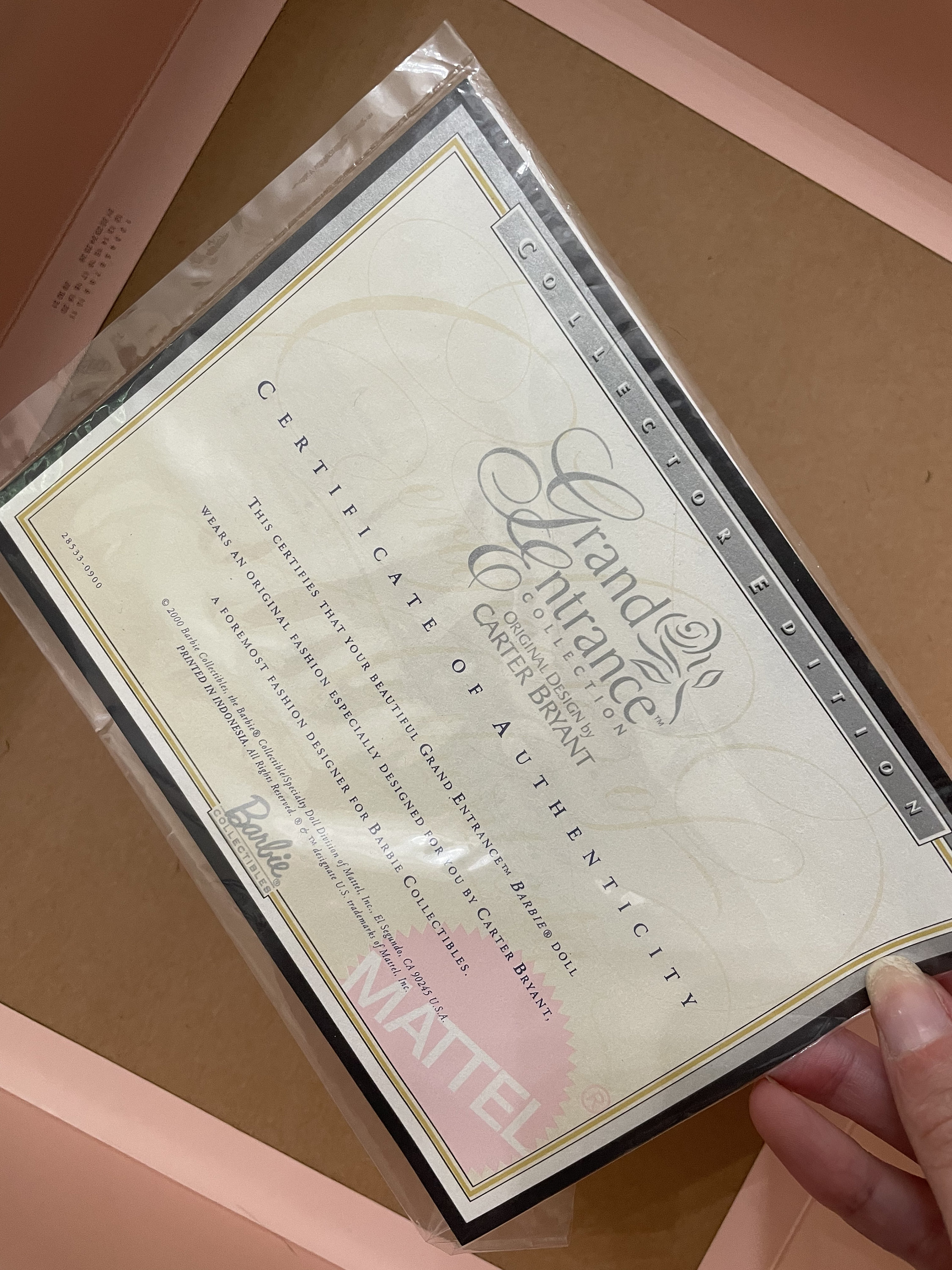 Vintage 2000 Barbie Collectibles Grand Entrance Collection