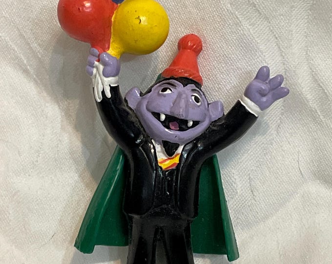 Vintage Muppets Applause Sesame Street Count Von Count With Balloons ...