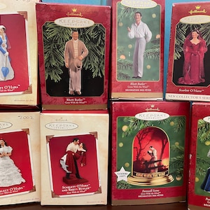 U Pick Vintage 1990s 2000s Hallmark Keepsake Ornament Gone with the Wind - Rhett Butler Scarlett O'Hara Portrait Farewell Scene Magic