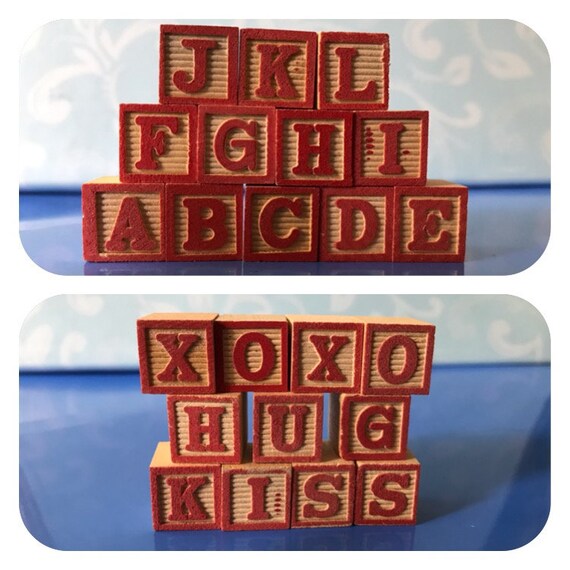 miniature alphabet blocks