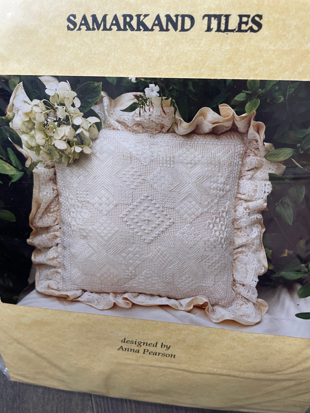 Vintage Samarkand Tiles Stitch Kit by Anna Pearson - Whitework Style ...