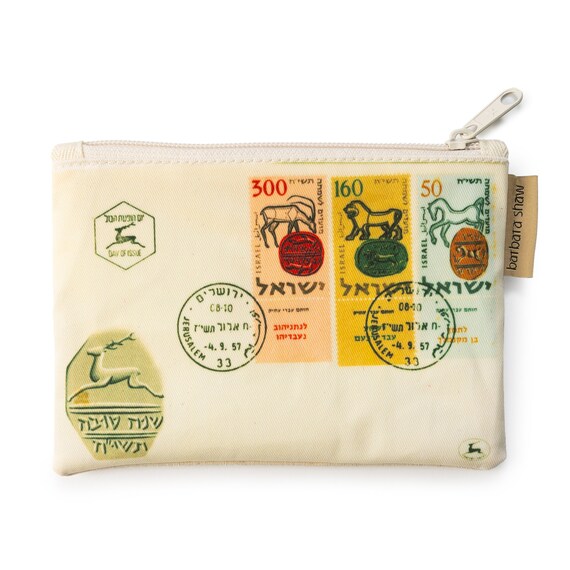 New year 1957 stamp iconic zipper purse