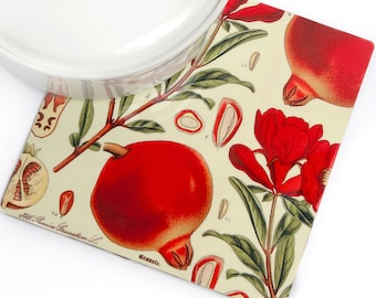 Hot Pot /Trivet Pomegranate artistic Retro style for New Year for the Home