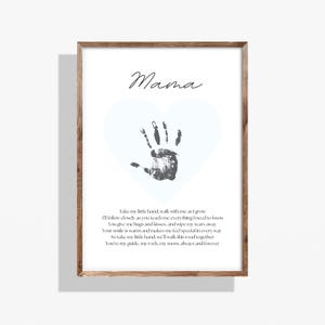 Mommy Handprint Poem Art: DIY Keepsake Gift (Digital Download)