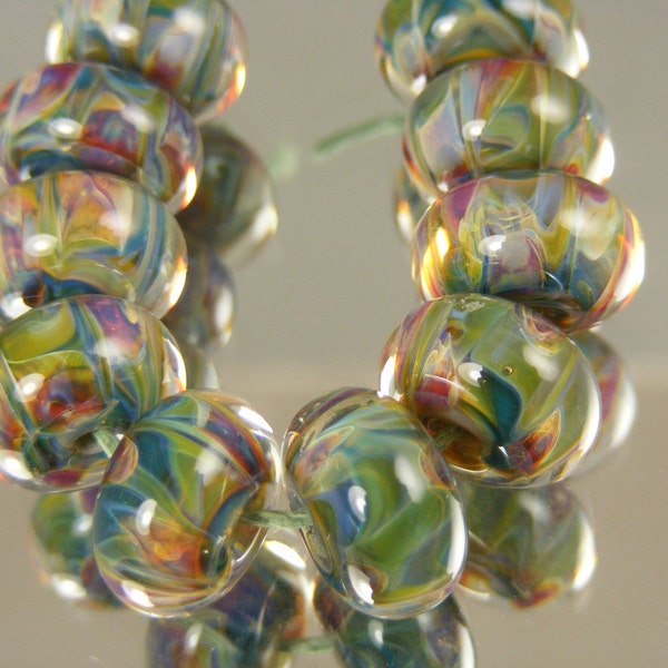 Boro beads Lampwork Glass Bead Set (10) ---  Canada