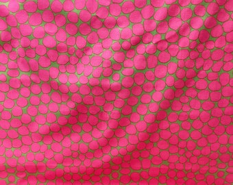 Rowan Brandon Mably PWBM053 Jumble Green Pink Cotton Print Fabric