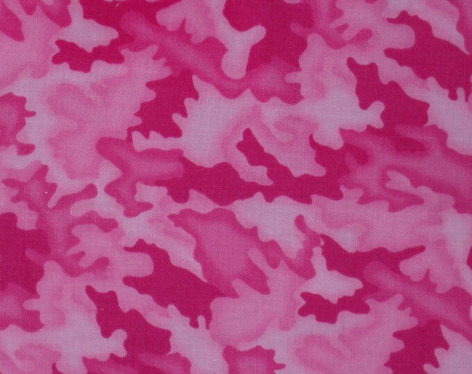 Hoffman 416 Pink Camo Cotton Print Fabric Etsy