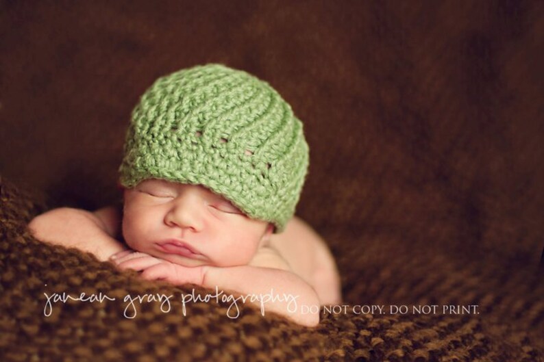 Crochet Pattern Pinwheel Newsboy Cap Baby-Adult sizes, spiral design brimmed hat image 3