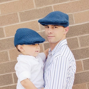 Newsboy Hat Crochet Pattern Seamus Scally Cap ADULT SIZES image 1