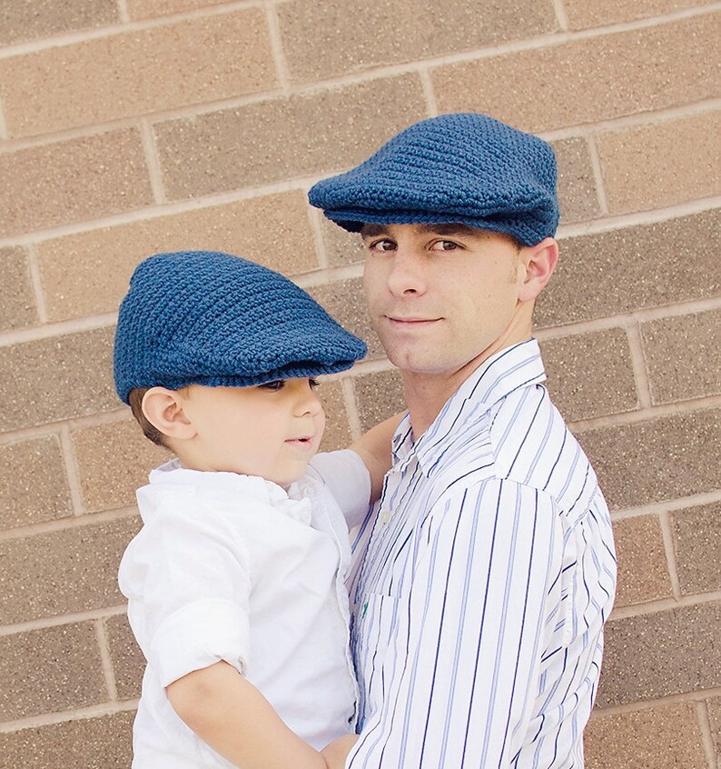 Newsboy Hat Crochet Pattern Seamus Scally Cap ADULT SIZES image 1