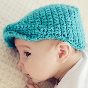 Newsboy Hat Crochet Pattern Seamus Scally Cap Child Sizes image 2