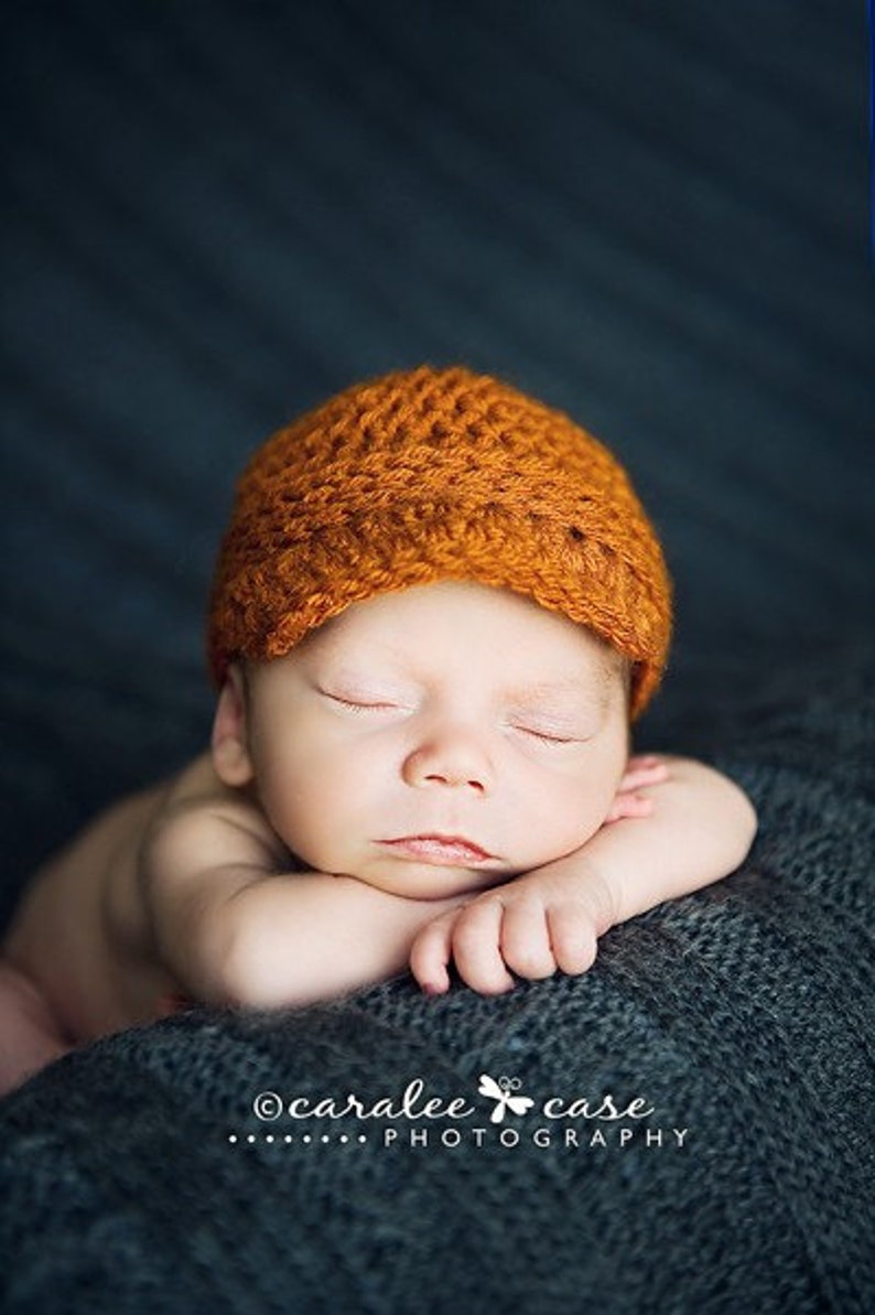 Crochet Pattern Lil Jackie Hat Baby-Adult sizes, simple crochet hat for boys and girls image 5