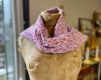 BERRY Flowers Retro scarf, Spring accessories LA LUNE , vintage inspired style French scarf