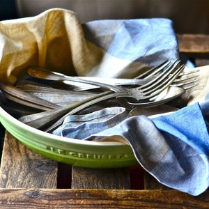 French Linen Tea towels, Gingham check towels,Checked Tea Towel, Hand towel