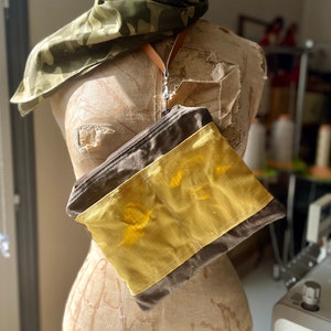 Bolsa con cremallera de lona encerada, bolsa de viaje, bolsa de herramientas, bolsa de cosméticos, regalo para viajeros, regalo para novio, regalo para papá