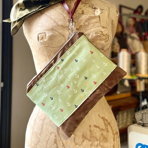 Bolsa de mão marrom ANCHOR TAN, bolsa de viagem, bolsa de utilidades, bolsa de cosméticos, presente para viajante, presente para namorada, presente para mãe, presente para ela