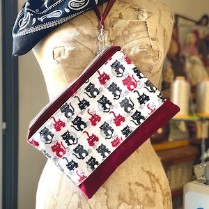 Bolsa de mão THE CATS RED, bolsa utilitária, bolsa de viagem, bolsa utilitária, bolsa de cosméticos, presente para viajante, presente para namorado, presente para pai